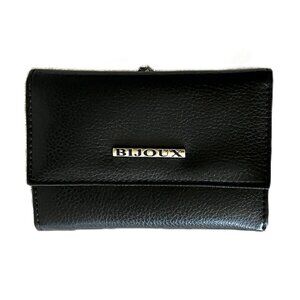 Bijoux Terner Wallet Women's OS Black & Silver Leather